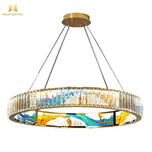 Lampu gantung kristal Modern, lampu gantung kristal Modern, perlengkapan dekorasi rumah, lampu gantung LED mewah untuk ruang tamu