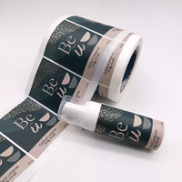 Étiquettes autocollantes en vinyle imperméables personnalisables pour l'emballage des cosmétiques et des soins de la peau - Certifiées ISO9001, taille et couleur personnalisées
