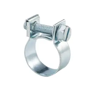 Hot Selling ss304 hose clamp Mini Hose Clamps Stainless/Carbon Steel Screw Customized Plain Zinc stainless steel pipe clamp