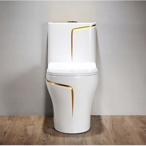 WC Monoblocco in Ceramica Moderno con Sistema di Scarico Doppio, Alta Efficienza, Scarico a Vortice per Uso Residenziale e Progetti - Product Image 4