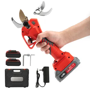 Electric Pruner Shears 40mm 50 mm Powered Scissors 36v Trees Branch Grape Electric Scissors Cutter For Garden Pruning