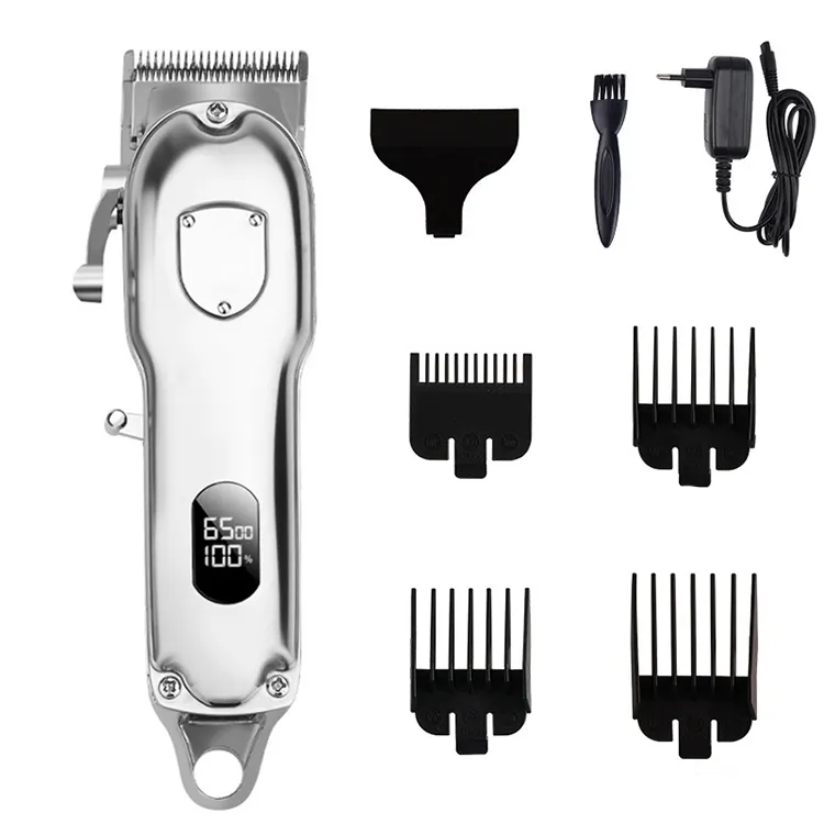 Recortador de barba profesional recargable, máquina de <span class=keywords><strong>corte</strong></span> de pelo sin cable para barbero