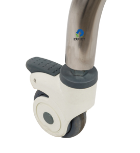Chariot médical vétérinaire EUR VET à roulettes en acier inoxydable, organisateur multi-niveaux pour clinique vétérinaire pour petits animaux - Product Image 4
