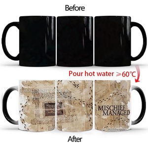<span class=keywords><strong>Taza</strong></span> mágica que cambia de Color con mapa de <span class=keywords><strong>Harry</strong></span> Marauder, tazas de café sensibles al calor, tazas de té, regalo de Navidad sorprendido, novedad - Product Image 3