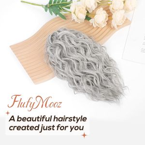 Extension de cheveux à clipser de qualité supérieure, 12 pouces, courte, à griffes, ondulée, bouclée, queue de cheval avec clip à mâchoire, aspect naturel et luxueux - Product Image 6