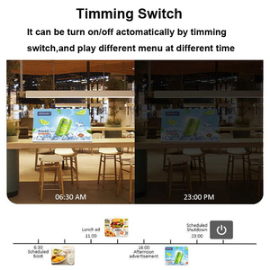 21.5 inch trong nhà quán cà phê <span class=keywords><strong>KFC</strong></span> Android LCD <span class=keywords><strong>menu</strong></span> điện tử màn hình hiển thị cho nhà hàng trà sữa cửa hàng bán lẻ tàu điện ngầm kỹ thuật số biển - Product Image 4