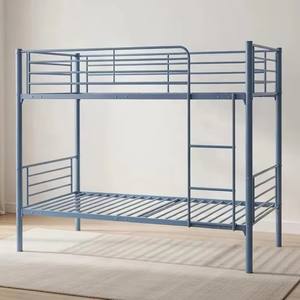 <span class=keywords><strong>Lit</strong></span> superposé moderne en métal bleu pour adultes et enfants, cadre en acier durable avec revêtement en poudre, <span class=keywords><strong>lit</strong></span> de dortoir gain de place - Product Image 6