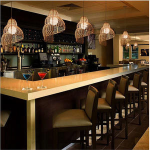 Bamboo Woven <b>Lantern</b> Pendant Light Round E27 Led Single Head Chandelier For Restaurant Bar Leisure Venues - Product Image 5