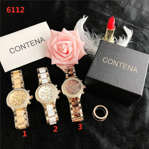 <span class=keywords><strong>Montre</strong></span> Femme CONTENA : <span class=keywords><strong>Montre</strong></span>-bracelet à Quartz <span class=keywords><strong>en</strong></span> <span class=keywords><strong>Or</strong></span> Rose avec Cristaux, Bracelet Tendance - Product Image 6