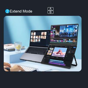15.6 Inch Portable LCD Monitor with HD Mini Multi-Extension IPS Panel Full HD 60Hz Versatile Laptop <b>Stand</b> Mobile Display - Product Image 4