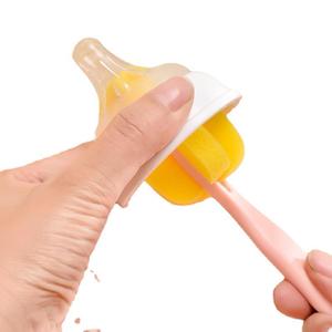 <b>Bottle</b> Cleaning <b>Brush</b> Sponge Head Soft PP Material For Baby Nipple Pacifier Cleaning Tool With Handle Colorful Design - Product Image 4