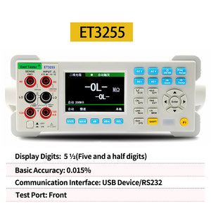อีสท์เทสเตอร์ ET3255 มัลติมิเตอร์แบบดิจิตอล 5 1/2 หลัก 1000V 10A,AC 750V 10A ความต้านทาน 200M ความจุ 10mF - Product Image 3