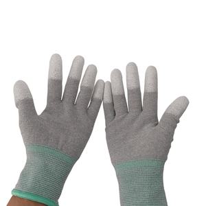 Fabricante de China Guantes de ajuste de Palma de <span class=keywords><strong>PU</strong></span> electrónicos antiestáticos Guantes de trabajo de precisión Esd para instalar el sistema de navegación del automóvil - Product Image 1