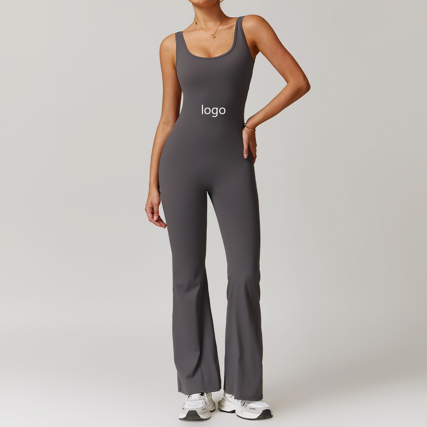 Yoga Jumpsuit One-Piece High Elasticity Nude Workwear Quick Drying Fitness Exercise Sport Wholesale Customized Logo Bodysuits