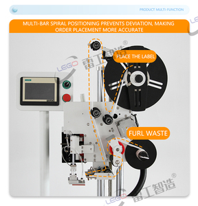 <span class=keywords><strong>Machine</strong></span> à étiquettes blanches autocollantes à pression plate automatique <span class=keywords><strong>REMO</strong></span> avec moteur 220V 0.4kw 20-50P/MIN - Product Image 4
