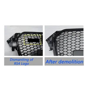 <b>For</b> B8.5 2013-2016 Upgrade RS4 Style Car Front Bumper <b>Grille</b> Honeycomb <b>Mesh</b> Racing Cover Trim Accessories - Product Image 2