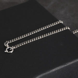 S925スターリングシルバー2.5mmホイップロープメンズネックレスパンクロッククールファッションロングネックレスジュエリー - Product Image 5