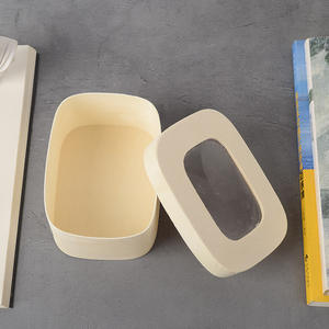 हल्के वजन पॉपलर लकड़ी पनीर केक कैंडी बॉक्स स्पष्ट विंडो ढक्कन के साथ - Product Image 2