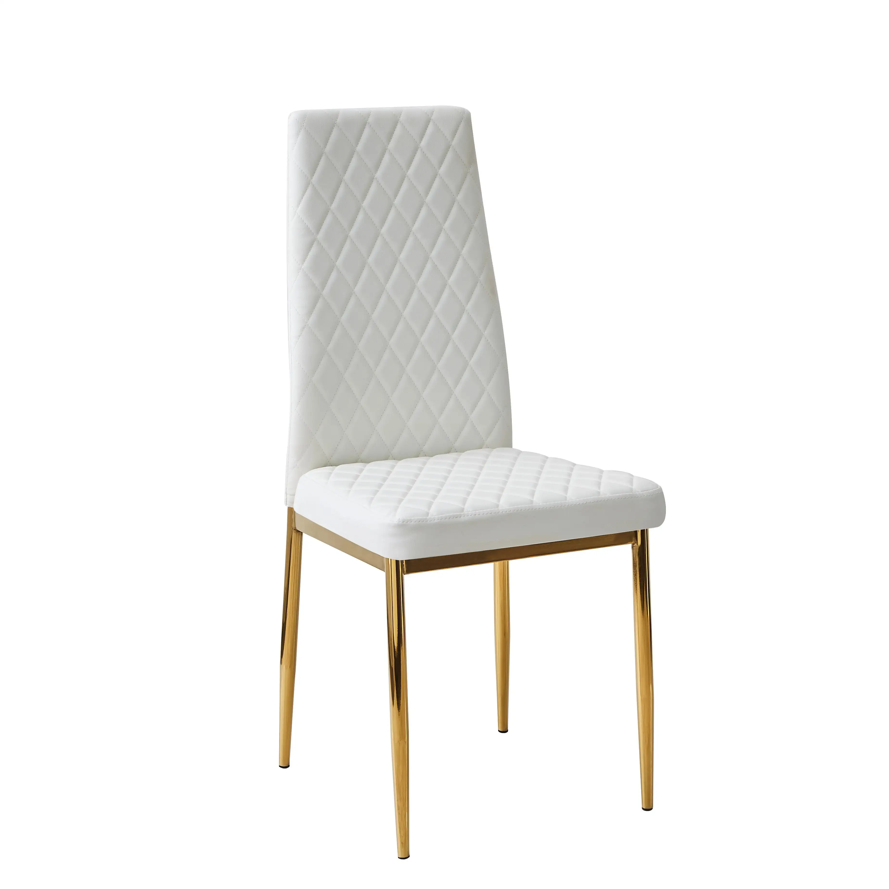 Toptan Custom Made ucuz Modern lüks tasarım cam üst yemek odası mobilyası dayanıklı yemek masası seti ve yemek sandalyesi
