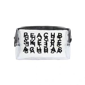 Bolsa de cosméticos impermeable de PVC con letras, bolsas de maquillaje de moda de gran capacidad, bolsa de almacenamiento de cosméticos de belleza personalizada para viajes de mujer - Product Image 6