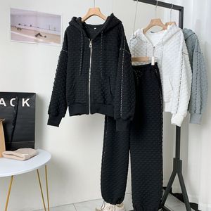 Của Phụ nữ mùa xuân mùa thu kích thước lớn lỏng thanh lịch giản dị phong cách phương Tây phía trước chống pilling trùm đầu dài tay Polyester/Cotton - Product Image 5