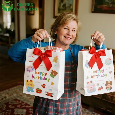 Beverage Paper Bags For Milk Tea Coffee
