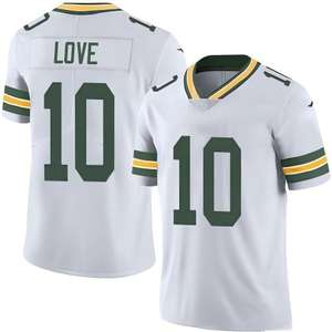 Camiseta de Fútbol Americano Personalizada de los Green Bay Packers # 12 Rodgers # 52 # 21 # Uniforme de Fútbol Americano Bordado, Transpirable, 100% Poliéster, 87 - Product Image 2
