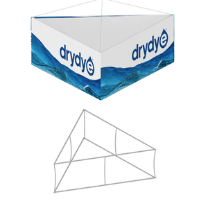 Carteles triangulares cuadrados personalizados para publicidad en techo, carteles colgantes para cabina de exposición, nuevos - Product Image 1