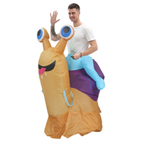 Offre Spéciale gonflable adulte équitation escargot mascotte pour Festival fête décorations Cosplay Halloween Costume Halloween Festival Animal