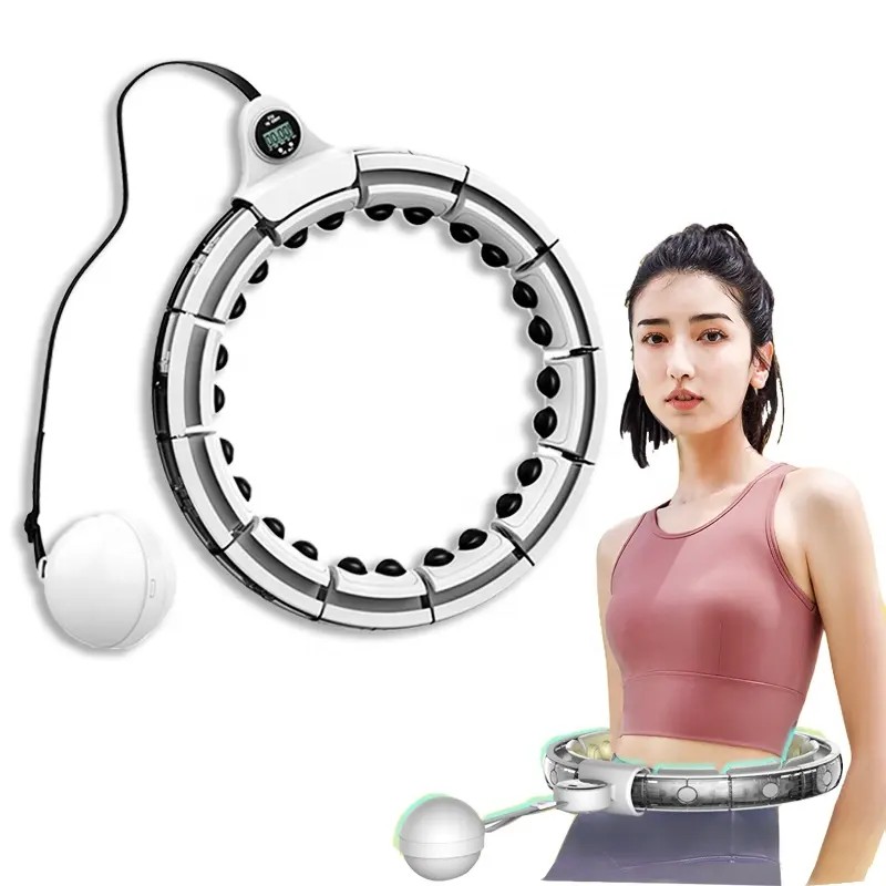 GORDON Q6 Adultos Ajustável Smart Hula Atacado Equipamentos De Fitness Ponderado Infinito Inteligente Hula Anel Círculo Hoelahoep