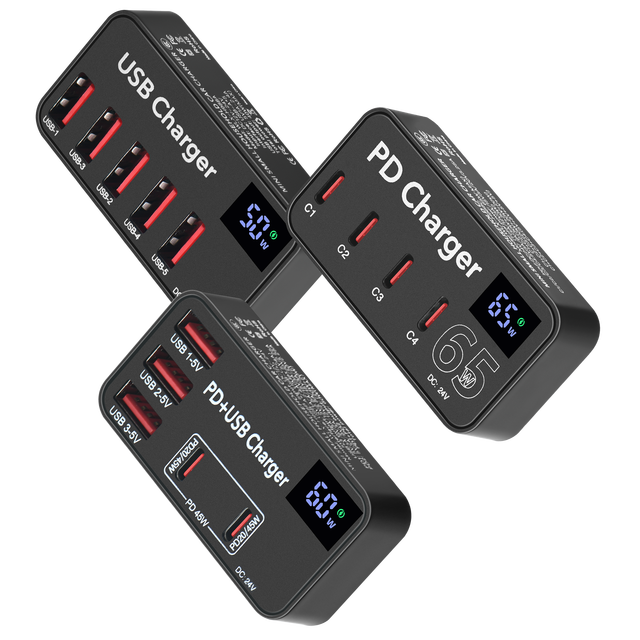 PD Multiport Type c Wholesale USB Charger Quick Charge 3.0 Mini Charger Power Adapter USB HUB Docking Station for Mobile Phone