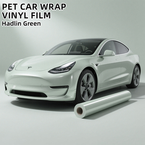 Hadrien vert PET Film d'emballage de <span class=keywords><strong>voiture</strong></span> brillant Auto vinyle Wrap véhicule corps changement de couleur adhésif PET Film couverture complète emballage - Product Image 1