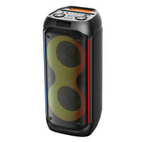 Altavoz portátil para fiestas Pro Audio Dual de 6.5 pulgadas, modelo 710, con Bluetooth, amplificadores de 600W, equipo de sonido inteligente para juegos con micrófono.