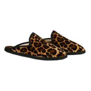 Pantofole <span class=keywords><strong>da</strong></span> <span class=keywords><strong>Donna</strong></span> in Velluto con Stampa Leopardata Personalizzate con Logo, con Sacchetto Abbinato e Opzione Logo Personalizzato per Uso Domestico - Product Image 3