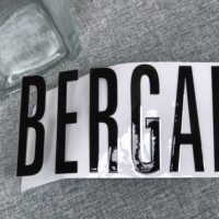 Étiquettes de transfert métalliques personnalisées avec logo, imperméables, forte adhérence, pour boîte cosmétique et autocollant d'étiquette en cristal pour entreprise