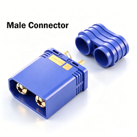 Connecteur QS8-S RC bleu anti-étincelle mâle 5.1 15 Ohm vers connecteur femelle XT90, câble anti-étincelle pour drone FPV