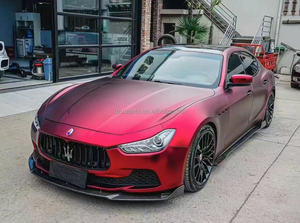 Lèvre avant en Fiber de carbone de haute qualité pour <span class=keywords><strong>Maserati</strong></span> Ghibli 14-23 Trofeo mise à niveau pare-chocs avant menton Spoiler BodyKit - Product Image 4