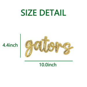 <span class=keywords><strong>2025</strong></span> Thiết Kế Mới Tùy Chỉnh Thể Thao Long Lanh Gators Sequin Vá Thêu Bóng Đá Sắt Trên Các Bản Vá Lỗi Cho Quần Áo - Product Image 4