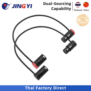 <span class=keywords><strong>Cable</strong></span> <span class=keywords><strong>XLR</strong></span> de 3 Pines de Bajo Perfil, Macho <span class=keywords><strong>a</strong></span> Hembra, Conector Original, <span class=keywords><strong>Cable</strong></span> de Audio <span class=keywords><strong>Balanceado</strong></span> para Micrófono, Cables JINGYI, Negro - Product Image 1