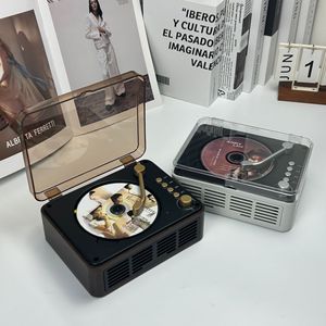 Lecteur CD portable au look de tourne-disque vintage, système audio avec télécommande, protection anti-sauts, son haute fidélité, Walkman - Product Image 3