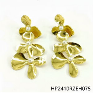 Pendientes de tuerca hipoalergénicos de diseño Vintage a la moda, joyería llamativa para uso diario y fiestas de mujer - Product Image 1