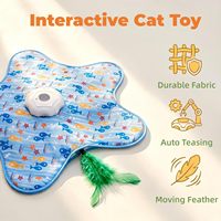 Jouet pour chat moderne et mignon en gros : Jouet à plumes interactif et imprévisible pour chaton, rechargeable, anti-ennui et anti-anxiété