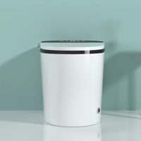 En gros WC intelligent monobloc en céramique avec bidet, à poser au sol, siphon en S, télécommande, fonction lavage féminin et siège chauffant