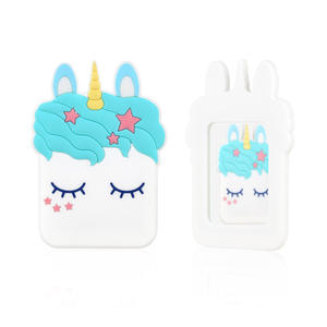 Cermin rias genggam PVC silikon lembut desain hewan kartun lucu cermin saku cermin rias kompak hadiah promosi untuk bisnis pribadi - Product Image 5