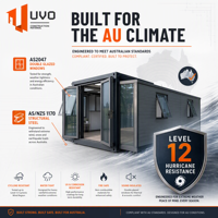 Maison conteneur extensible UVO 30FT : Villa de villégiature préfabriquée certifiée |   Parc de villégiature et de retraite écologique de luxe pour l'Australie