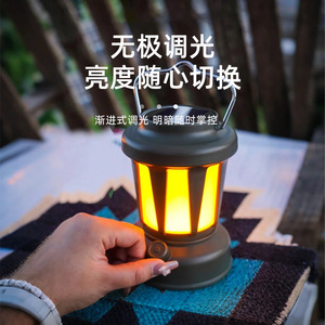 Portable Led Camping Lantern Rechargeable Battery Warm White Light For Tent Outdoor Use - Product Image 2
