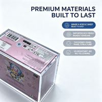Étui de présentation magnétique en acrylique personnalisé, écologique, transparent et anti-poussière pour collection de cartes One Piece TCG EB-01 Memorial