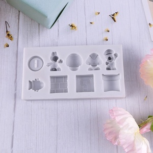 Moule à gâteau en fondant de la série Tangchu, DIY, fait main, dessin animé Super Mario, petit champignon, chocolat - Product Image 2