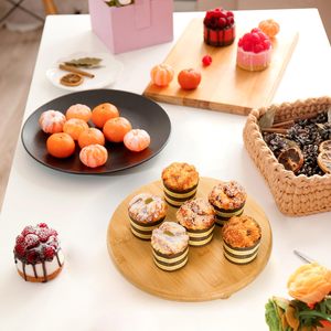 Soporte <span class=keywords><strong>de</strong></span> pastel <span class=keywords><strong>de</strong></span> bambú con bandeja <span class=keywords><strong>de</strong></span> pedestal redonda <span class=keywords><strong>de</strong></span> 12 pulgadas, elevadores <span class=keywords><strong>de</strong></span> exhibición decorativos con patas, bandeja <span class=keywords><strong>de</strong></span> soporte <span class=keywords><strong>de</strong></span> plato <span class=keywords><strong>de</strong></span> postre - Product Image 2