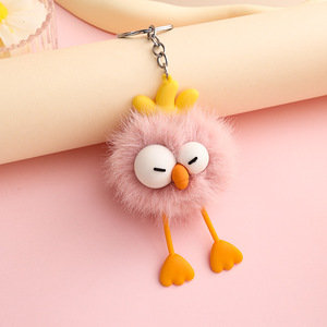 Super Cute and Soft Real Otter Keyring Duckling <b>Car</b> <b>Key</b> <b>Chain</b> Pendant Plush Doll Small Briquette School Bag&backpack Hangings - Product Image 4